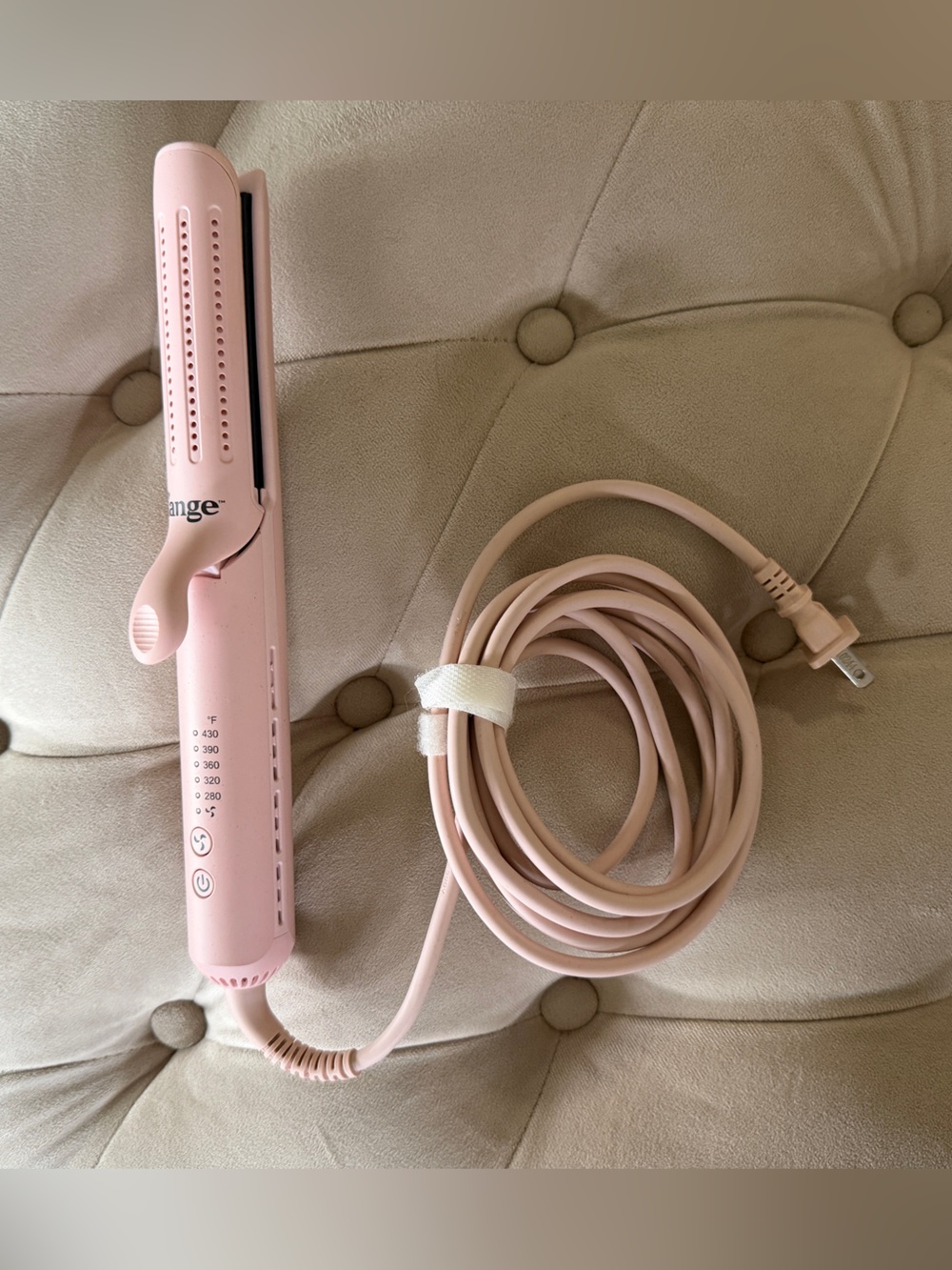 Lange Le Duo Classic 360° Airflow Titanium Styler – Standard- Soft Pink